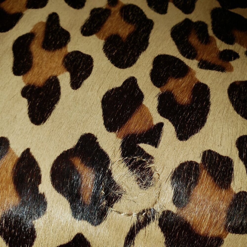 Vintage Via Neroli Leopard Print & Leather Crossbody Handbag - Picture 3 of 15